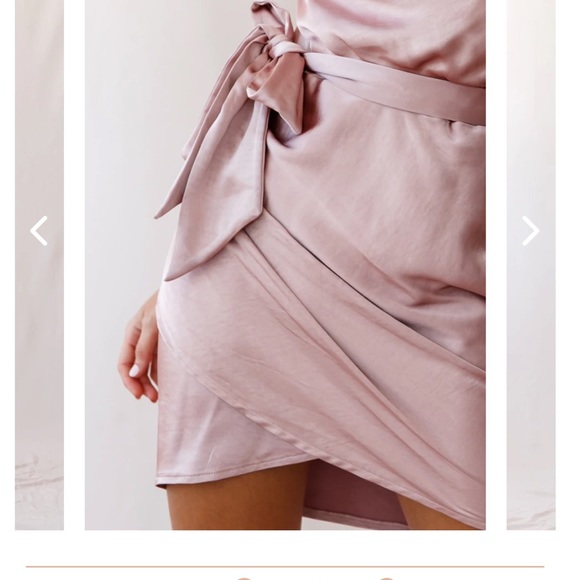 Selfie Leslie pink satin dress - Picture 4 of 4
